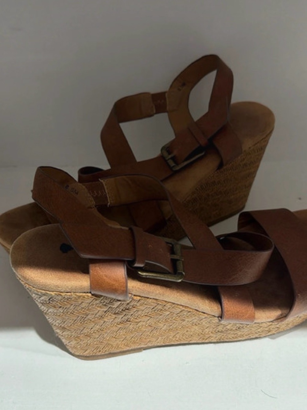 Women's Brown Wedge Sandals